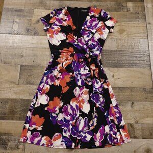 Lauren‎ Ralph Lauren Floral Wrap Dress – Size 8 Black Label